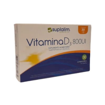Vitamina D3 800 Ui 30 Comprimidos